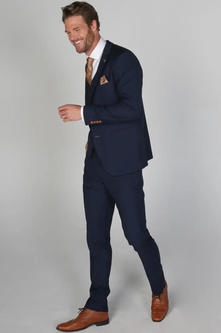 Mayfair Navy Men’s Three Piece Suit