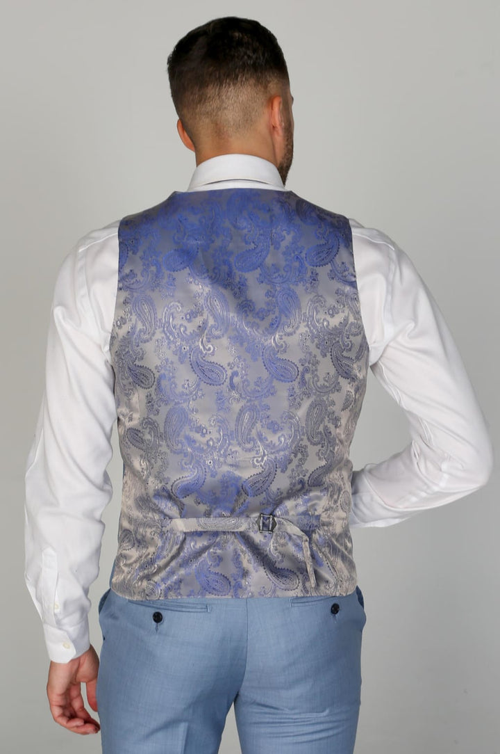 Men’s Charles Blue Waistcoats