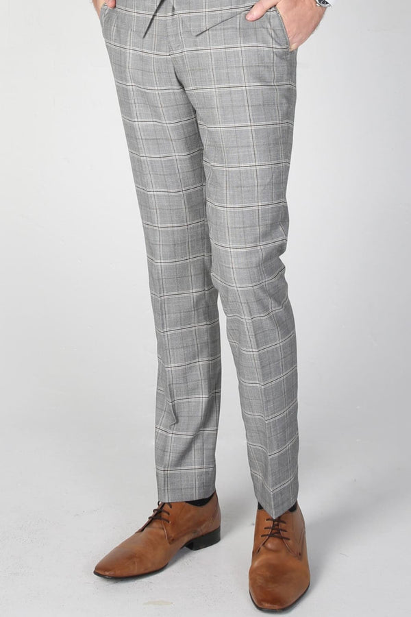 Men’s Francis Grey Trousers - trousers