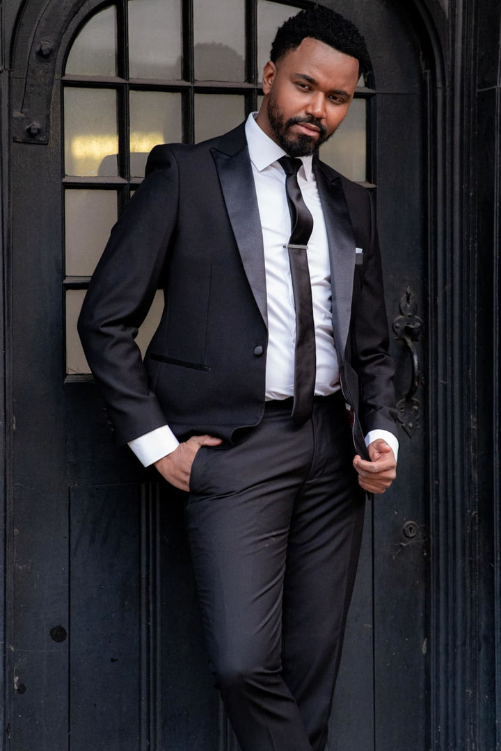 Paul Andrew Men’s Harry Black Tuxedo Jacket - Coats & Jackets