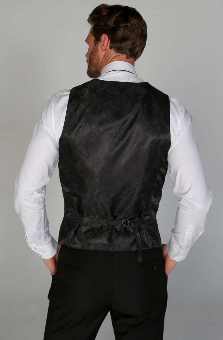 Men’s Harry Black Waistcoat