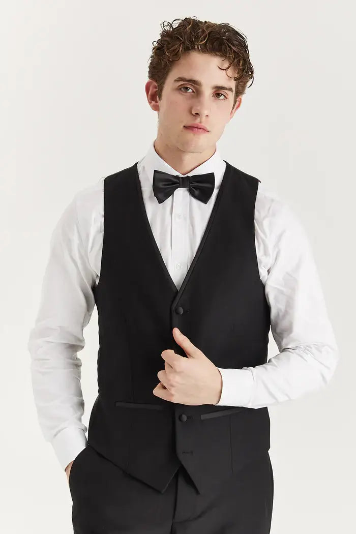 Men’s Harry Black Waistcoat - 34