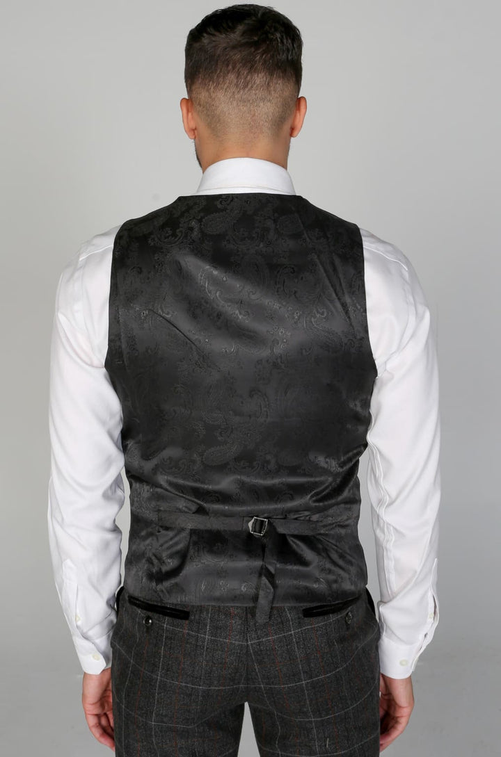 Men’s Harvey Grey Waistcoat