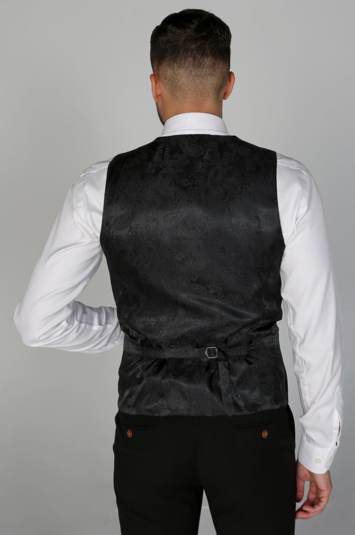 Men’s Mayfair Black Waistcoat