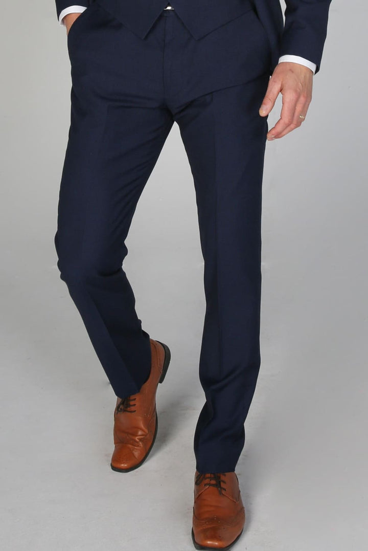 Men’s Mayfair Navy Trousers - 28