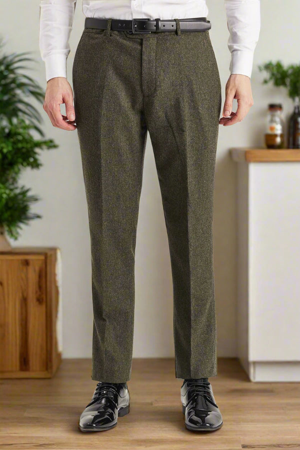 Men’s Oscar Green Trousers - Trousers