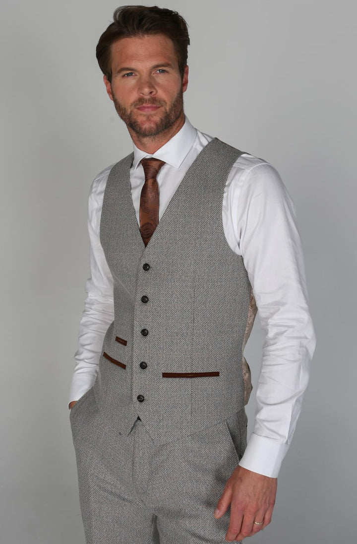 Men’s Ralph Cream Waistcoat