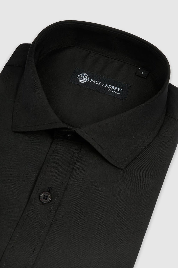 Oliver - Black Cutaway Collar Shirt - Shirt