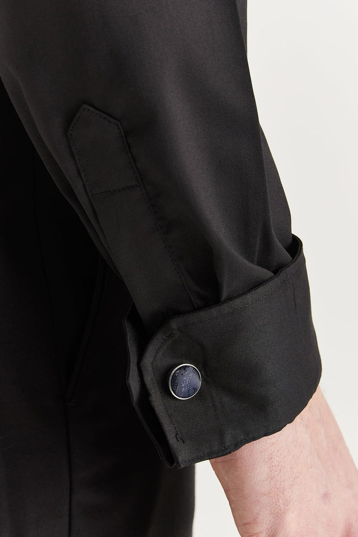 Oliver - Black Cutaway Collar Shirt - Shirt