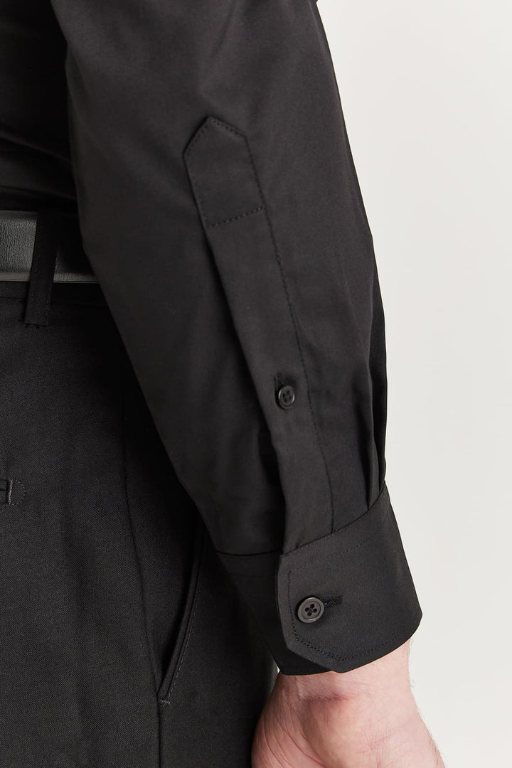 Oliver - Black Cutaway Collar Shirt - Shirt