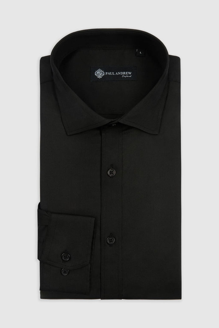 Oliver - Black Cutaway Collar Shirt - Shirt