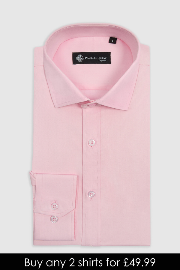 Oliver - Pink Cutaway Collar Shirt - Shirt