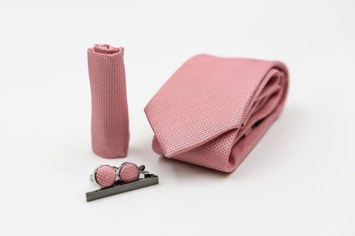 Paul Andrew - Pink Textured Tie Set - Tie
