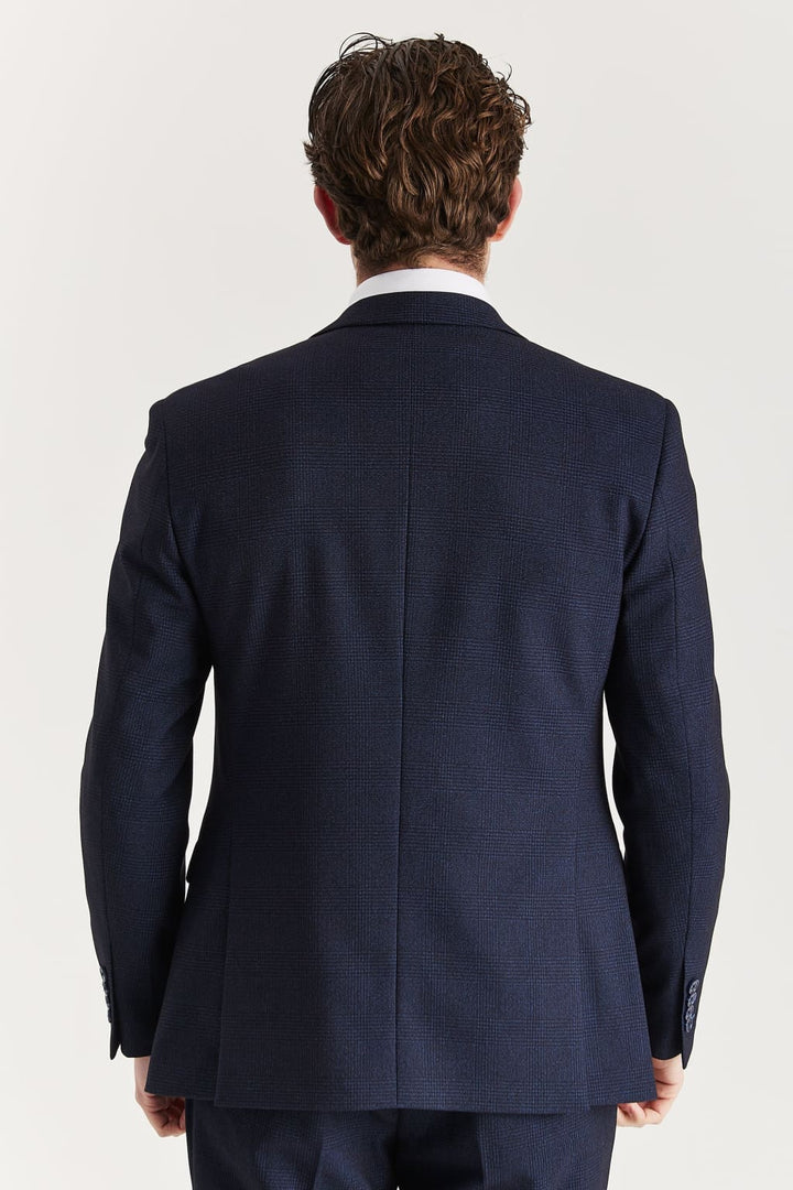 Regent - Men’s Navy Check Blazer - Men’s blazer