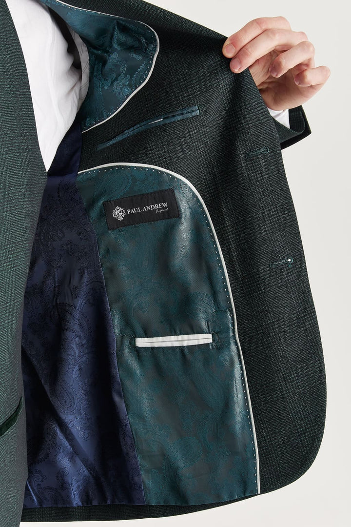 Regent - Men’s Olive Check Blazer - Men’s blazer