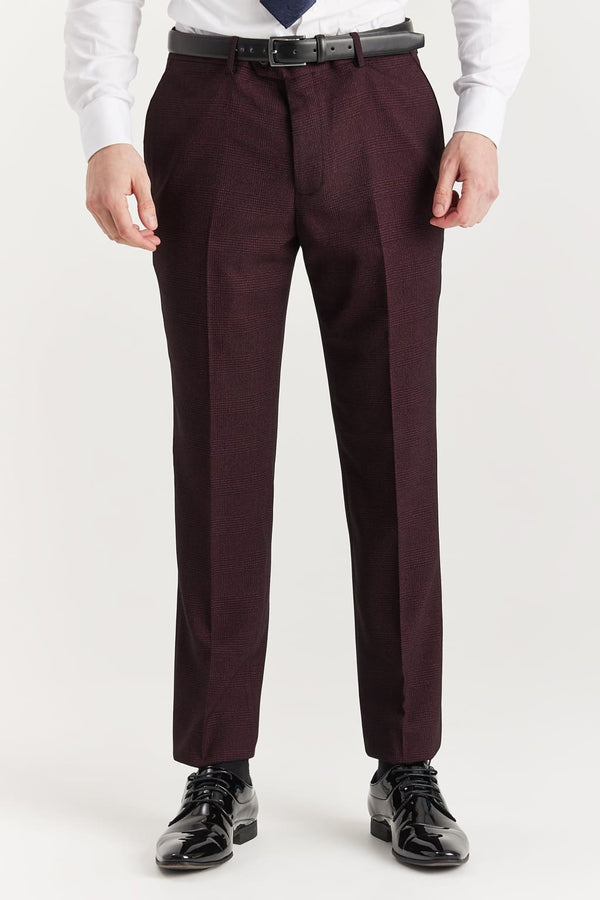 Regent - Men’s Wine Trousers - Trousers