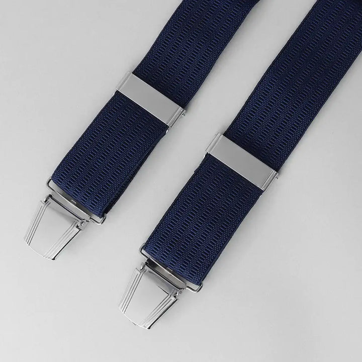 Men’s Premium Plain Braces - Navy - Plain Braces