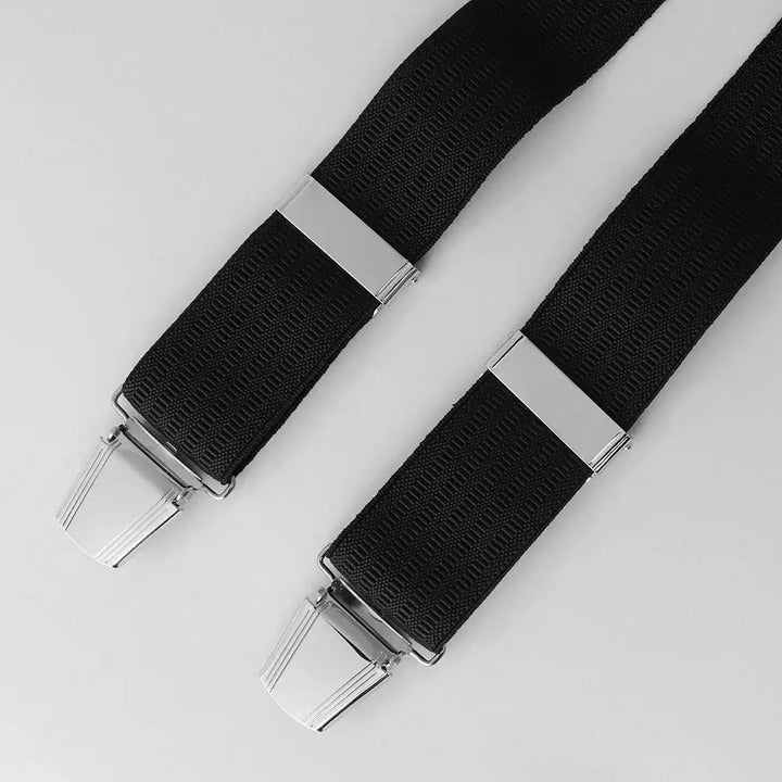 Men’s Premium Plain Braces - Black - Plain Braces