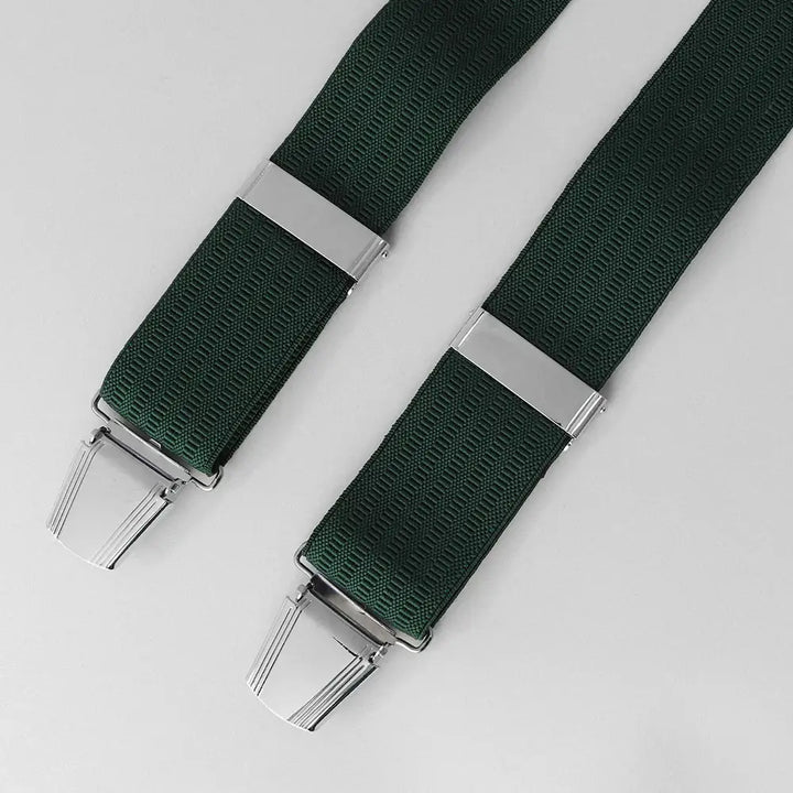 Men’s Premium Plain Braces - Green - Plain Braces