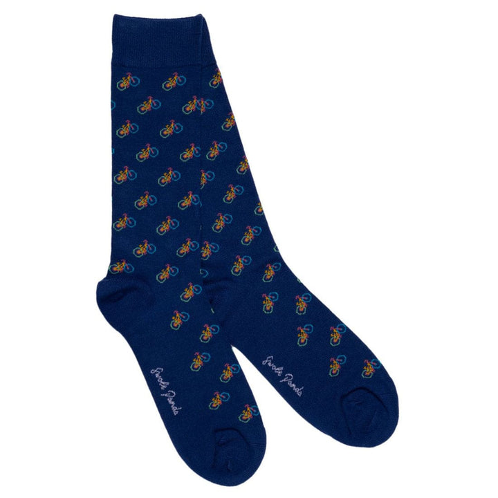 Blue Bicycle Bamboo Socks - UK 7-11 (EU 40-47 / US 8-12) - Socks