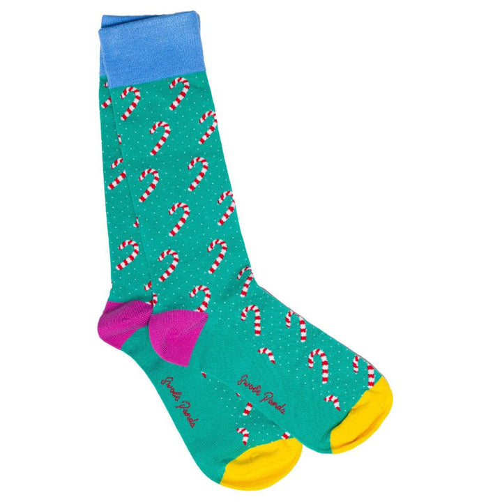 Candy Cane Bamboo Socks - UK 7-11 (EU 40-47 / US 8-12) - Socks