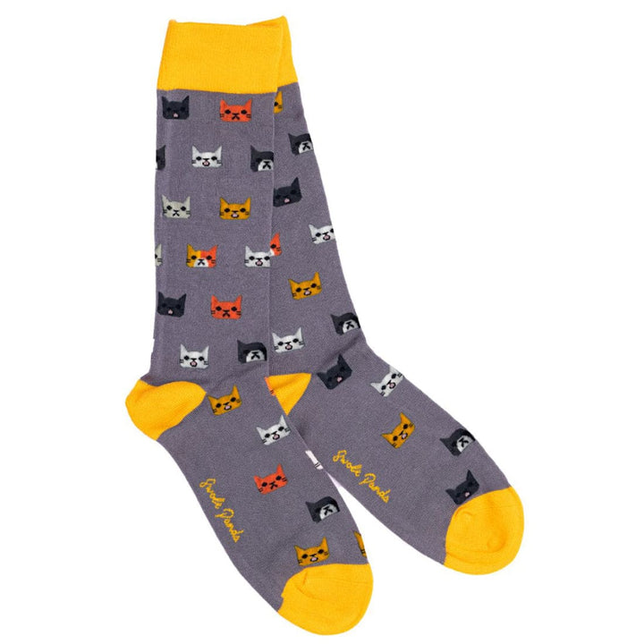 Cat Bamboo Socks - UK 4-7 (US 5-7.5 / EU 37-40) - Socks