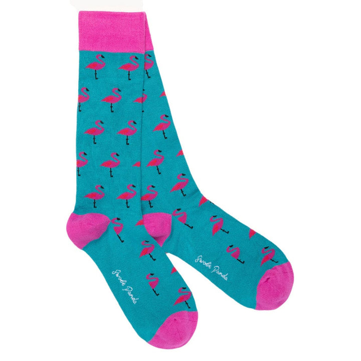 Flamingo Bamboo Socks - UK 7-11 (EU 40-47 / US 8-12) - Socks