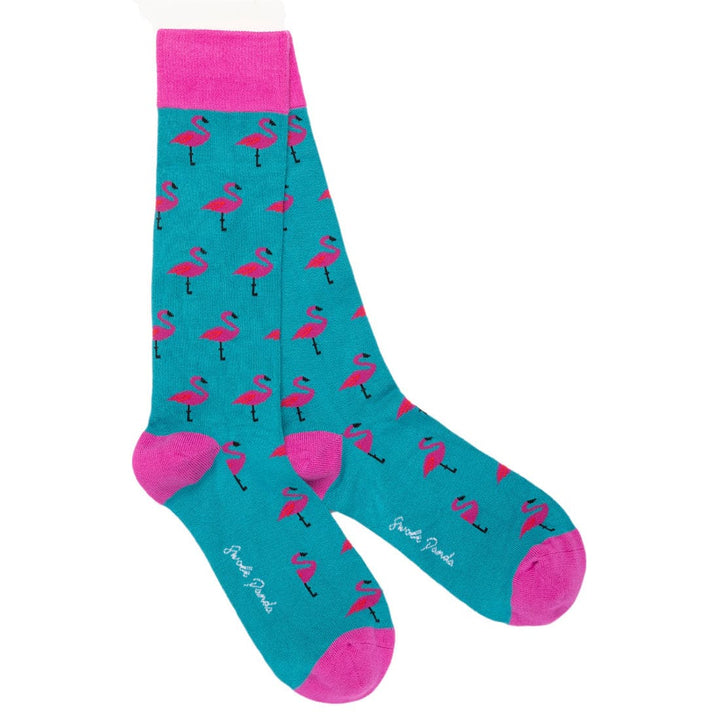 Flamingo Bamboo Socks - UK 4-7 (US 5-7.5 / EU 37-40) - Socks