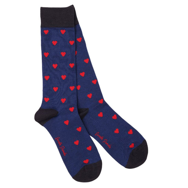 Heart Bamboo Socks - UK 4-7 (US 5-7.5 / EU 37-40) - Socks