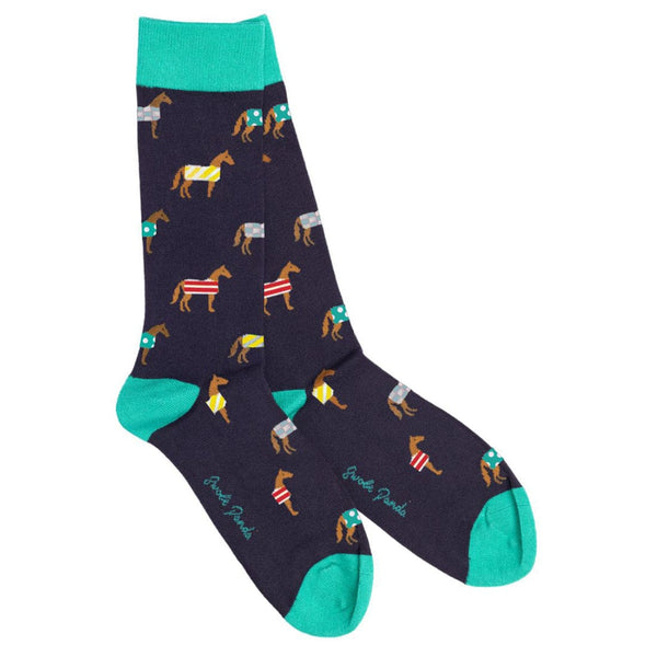 Horse Bamboo Socks - UK 7-11 (EU 40-47 / US 8-12) - Socks