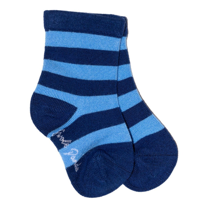 Kids Blue Stripe Bamboo Socks - 2-3 YEARS - Socks