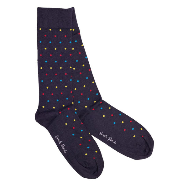 Multi Spotted Bamboo Socks - UK 7-11 (US 8-12 / EU 40-47) - Socks