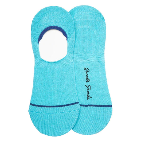 Neon Blue ’No-Show’ Bamboo Socks - UK 4-7 (US 5-7.5 / EU 37-40) - Socks