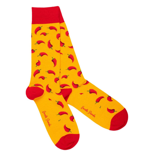 Red Chilli Bamboo Socks - UK 7-11 (EU 40-47 / US 8-12) - Socks