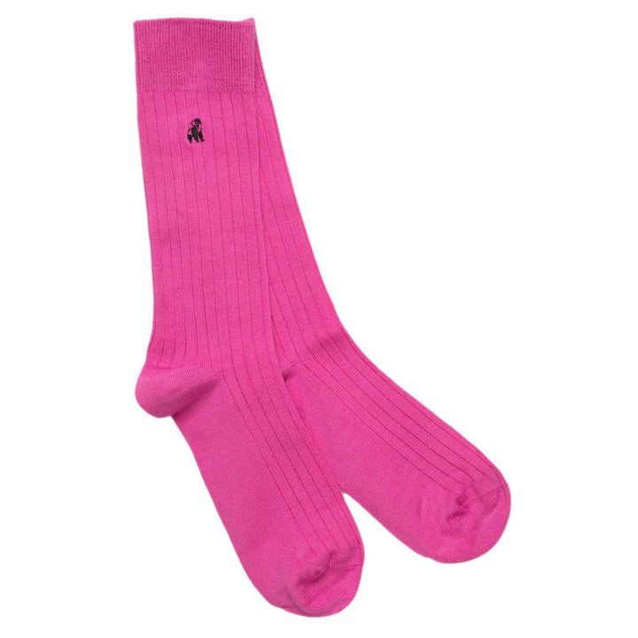 Rich Pink Bamboo Socks - UK 7-11 (US 8-12 / EU 40-47) - Socks