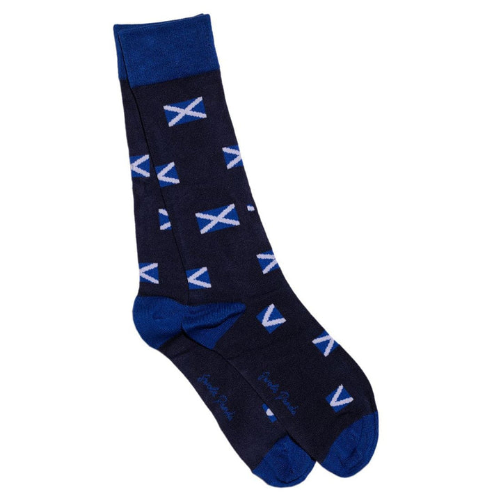 Scottish Flag Bamboo Socks - UK 7-11 (EU 40-47 / US 8-12) - Socks