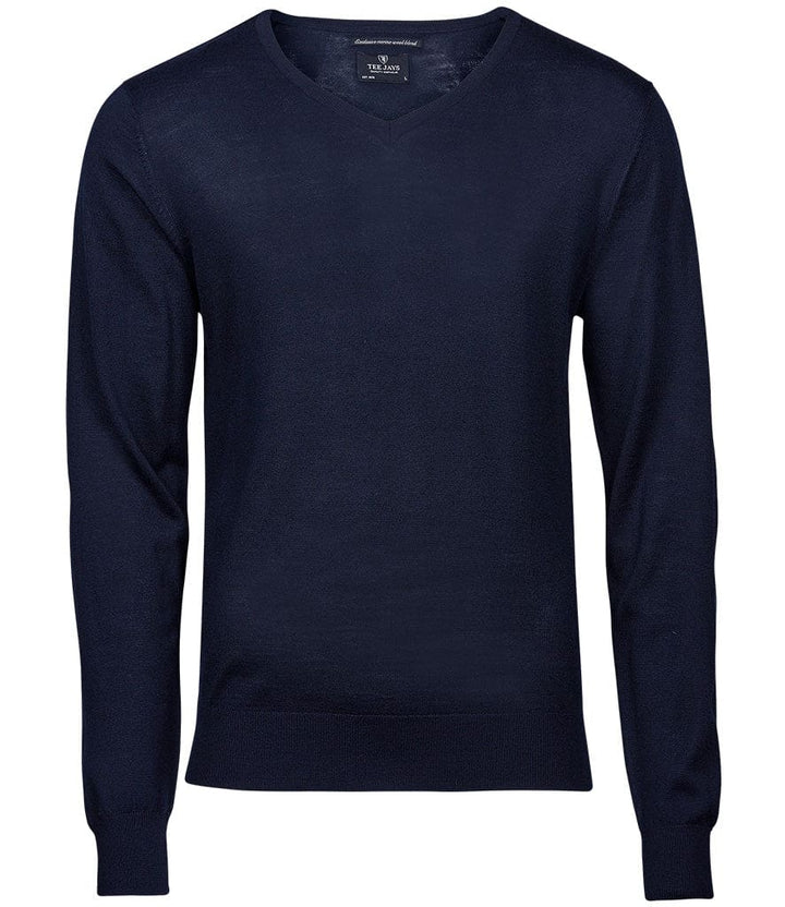 Tee Jays Men’s Merino Blend V Neck Sweater - Knitwear