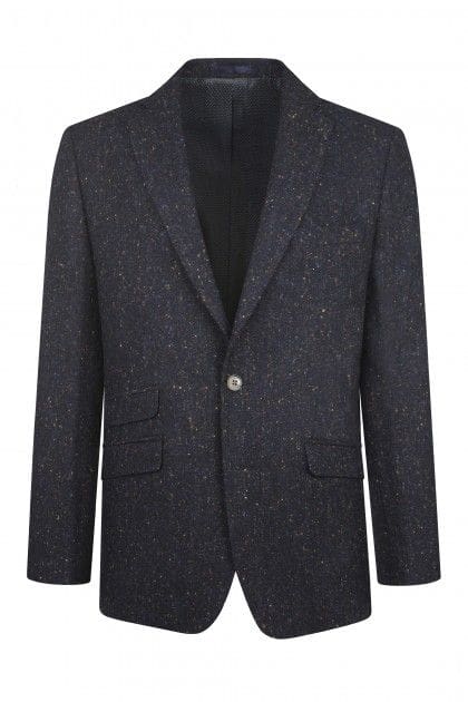 Torre Albert Blue Pure Wool Light Weight Tweed Blazer - 34R Suits