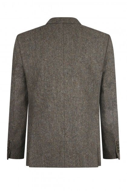 Torre Albert Brown Pure Wool Light Weight Tweed Blazer - Coats & Jackets