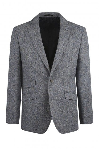 Torre Albert Sky Blue Pure Wool Light Weight Tweed Three Piece Suit