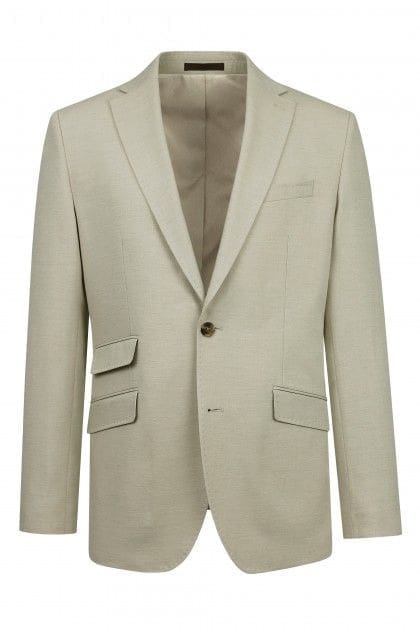 Torre Albert Beige Pure Wool Tweed Three Piece Suit