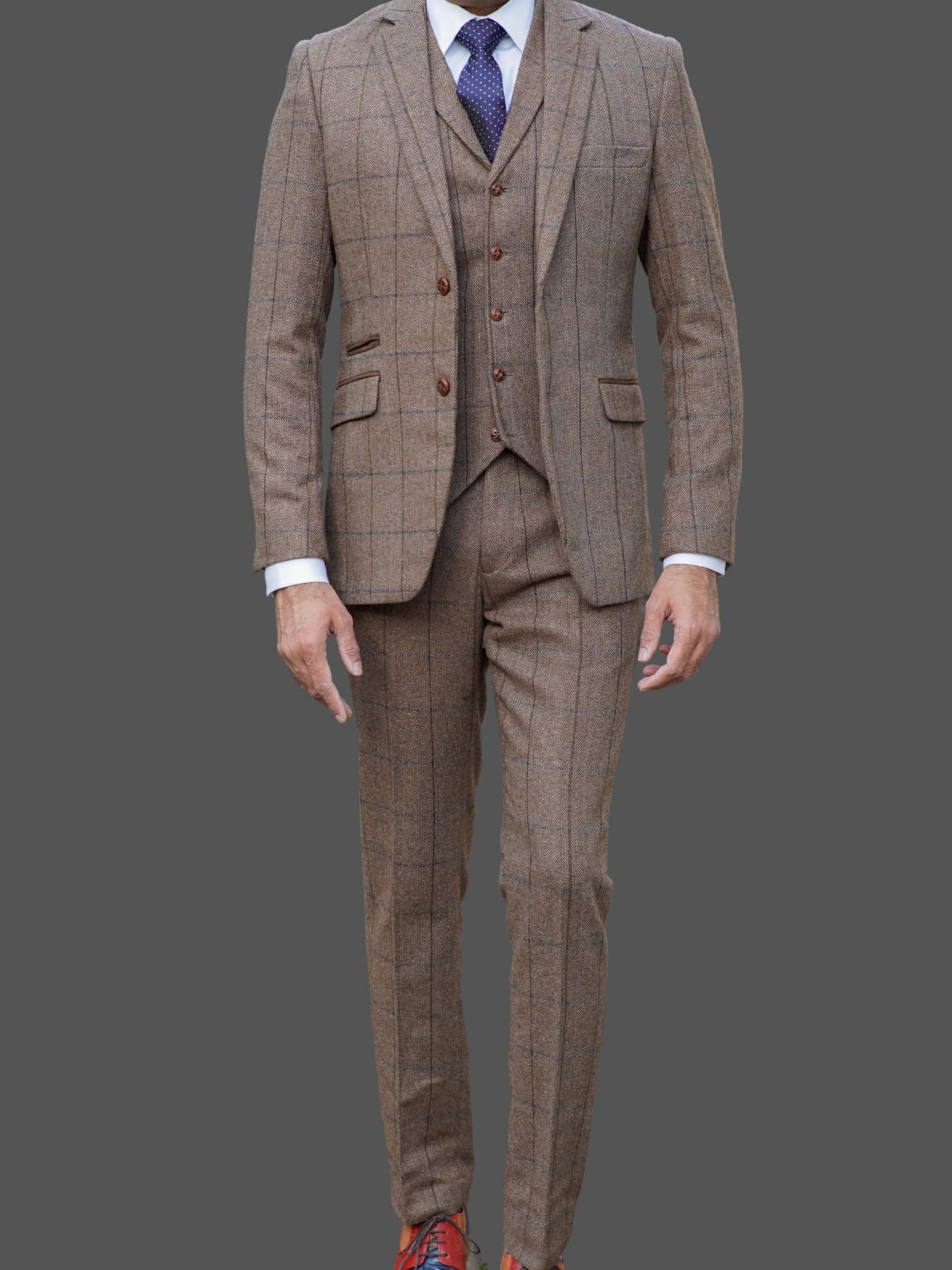 Tweed 3 piece suit vintage outlet