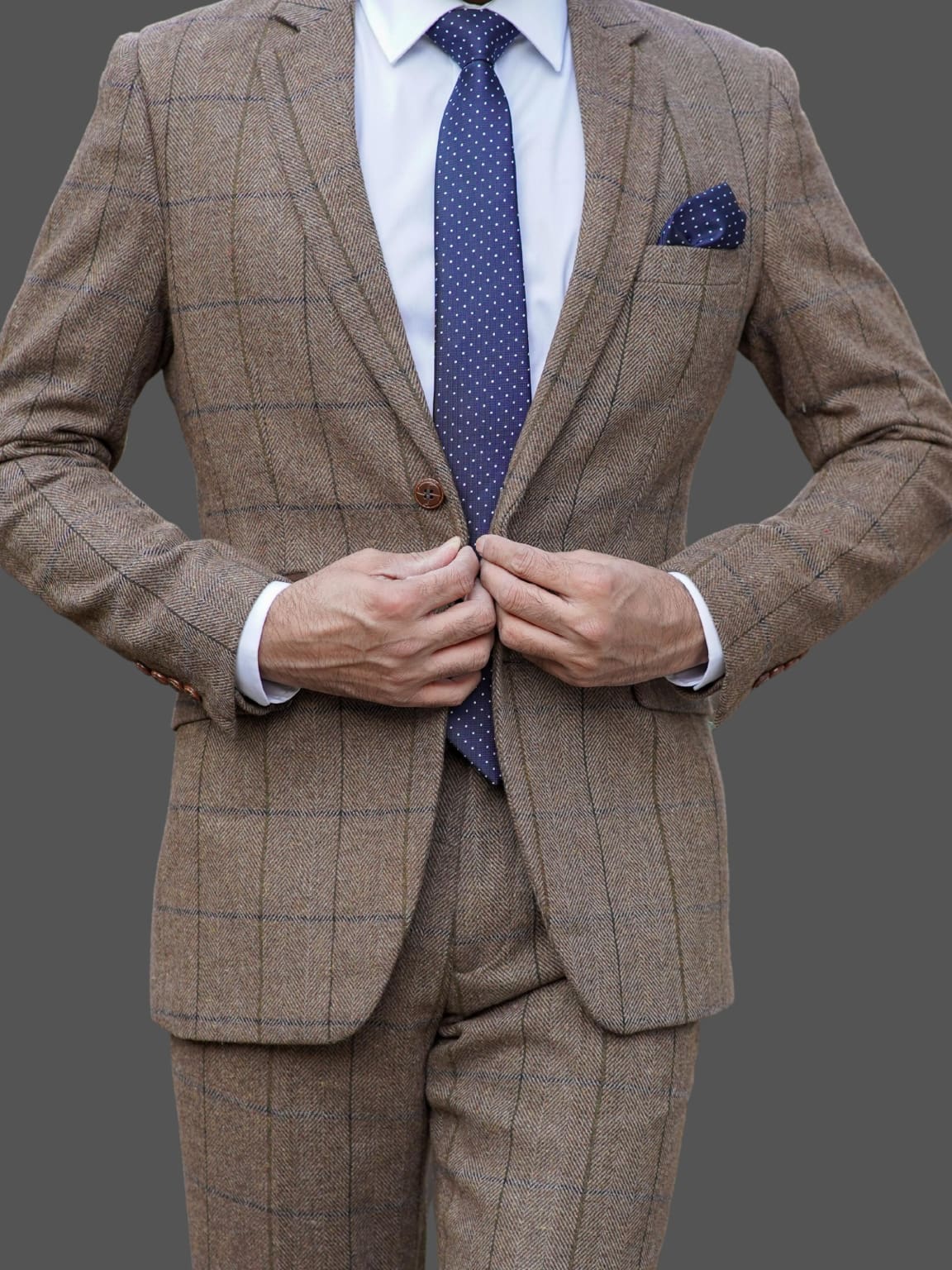 Barucci Barucci Marcus Men s Vintage Brown Tweed Blazer MENSWEARR