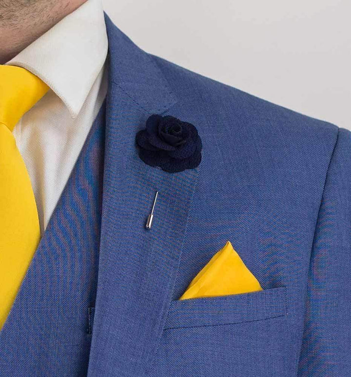 Blue Jay 3 Piece Slim Fit sky Suit - Suit & Tailoring