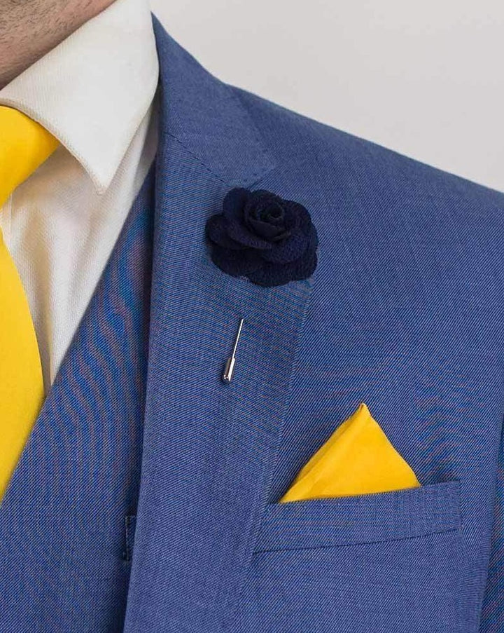 Blue Jay 3 Piece Slim Fit sky Suit - Suit & Tailoring