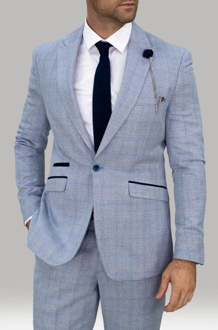 Cavani Caridi Men’s 3-Piece Checkered Suit - Trousers