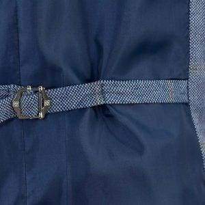 Cavani Connall Blue Tweed Check Style Waistcoat - Suit & Tailoring