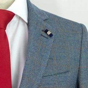 Cavani Delray Duckegg Sim Fit Tweed Style Blazer - Suit & Tailoring