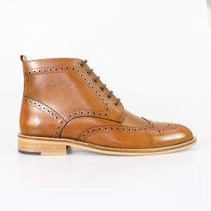 Cavani Holmes Tan Mens Leather Boots - Boots