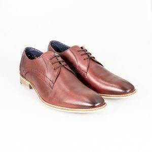 Cavani John Wine Mens Leather Shoes - UK6 | EU40 - Shoes